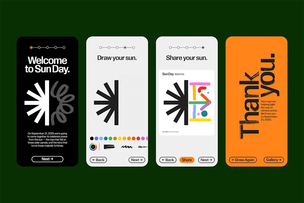 How Sun Day turned its logo into a protest sign